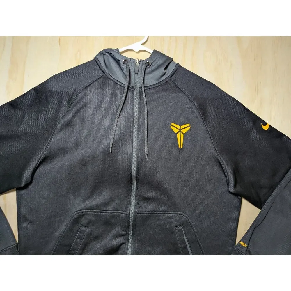 Nike Men's Medium Kobe Bryant Hoodie Jacket Full Zip Black Mamba KB24 Therma Fit
